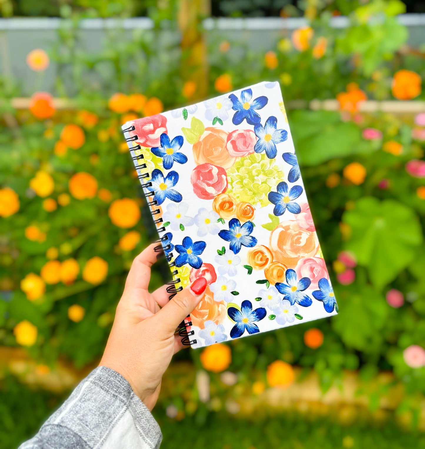 5.5''x8'' Floral Printed Notebooks