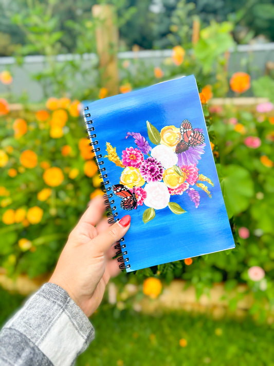 5.5''x8'' Floral Printed Notebooks