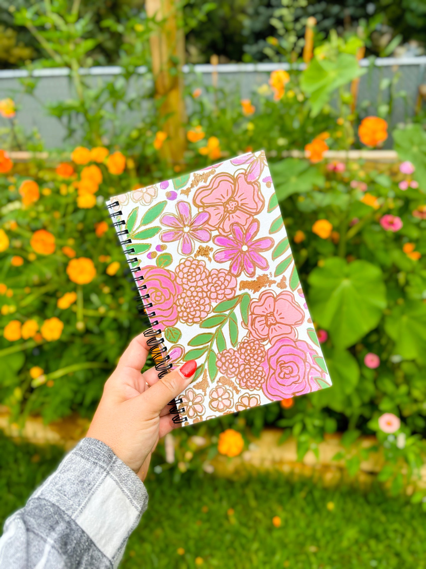 5.5''x8'' Floral Printed Notebooks